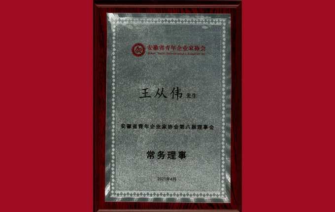 公司董事、副總經(jīng)理王從偉先生被增選為省青年企業(yè)家協(xié)會(huì)常務(wù)理事